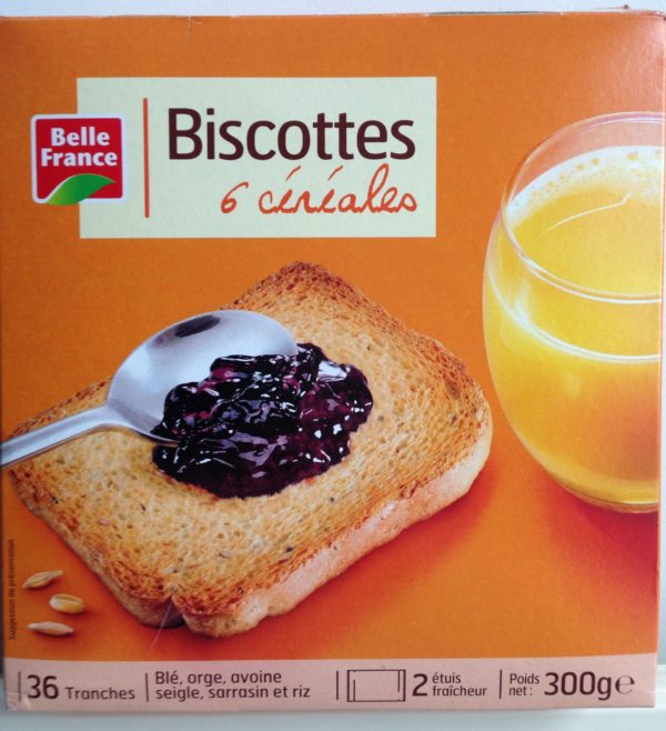 BELLE FRANCE - Biscottes 6 céréales