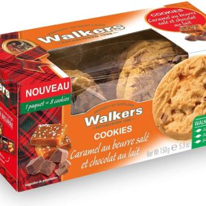 Walkers - Cookies caramel et beurre salé et chocolat au lait 150g
