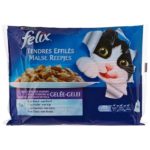 ELIX - Tendres Effilés en Gelée Viandes et Poissons pour chat adulte 4x100g