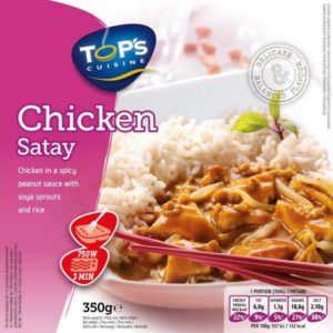 TOP'S CUISINE -  Chicken Satay 350g (plat micro-ondes)