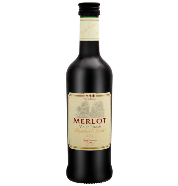 Vin rouge Raphael Louie Merlot sec 12% vol. 0,25l