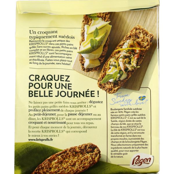 Pagen - Krisprolls, Petits pains complets sans sucre ajoutés 225g – Image 2