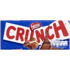 Plaque de chocolat au lait aux grains de riz et céréale croustillants .