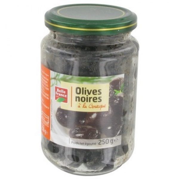 Belle France - Olives noires à la grecque 250g