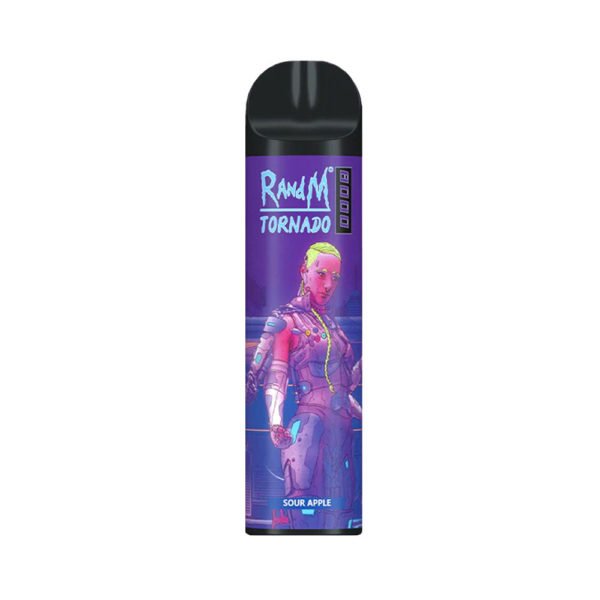 R-And-M-Tornado-8000-Puffs-Rechargeable-Disposable-Vape-Device-sour-apple.