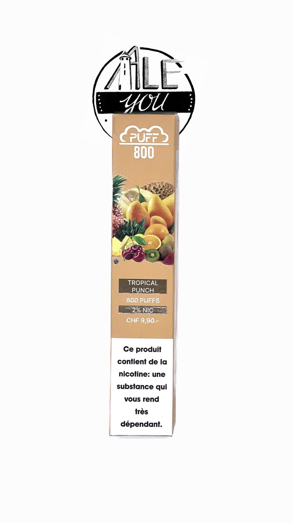 Puff Plus - Tropical Punch 800 bouffées (2% nicotine)