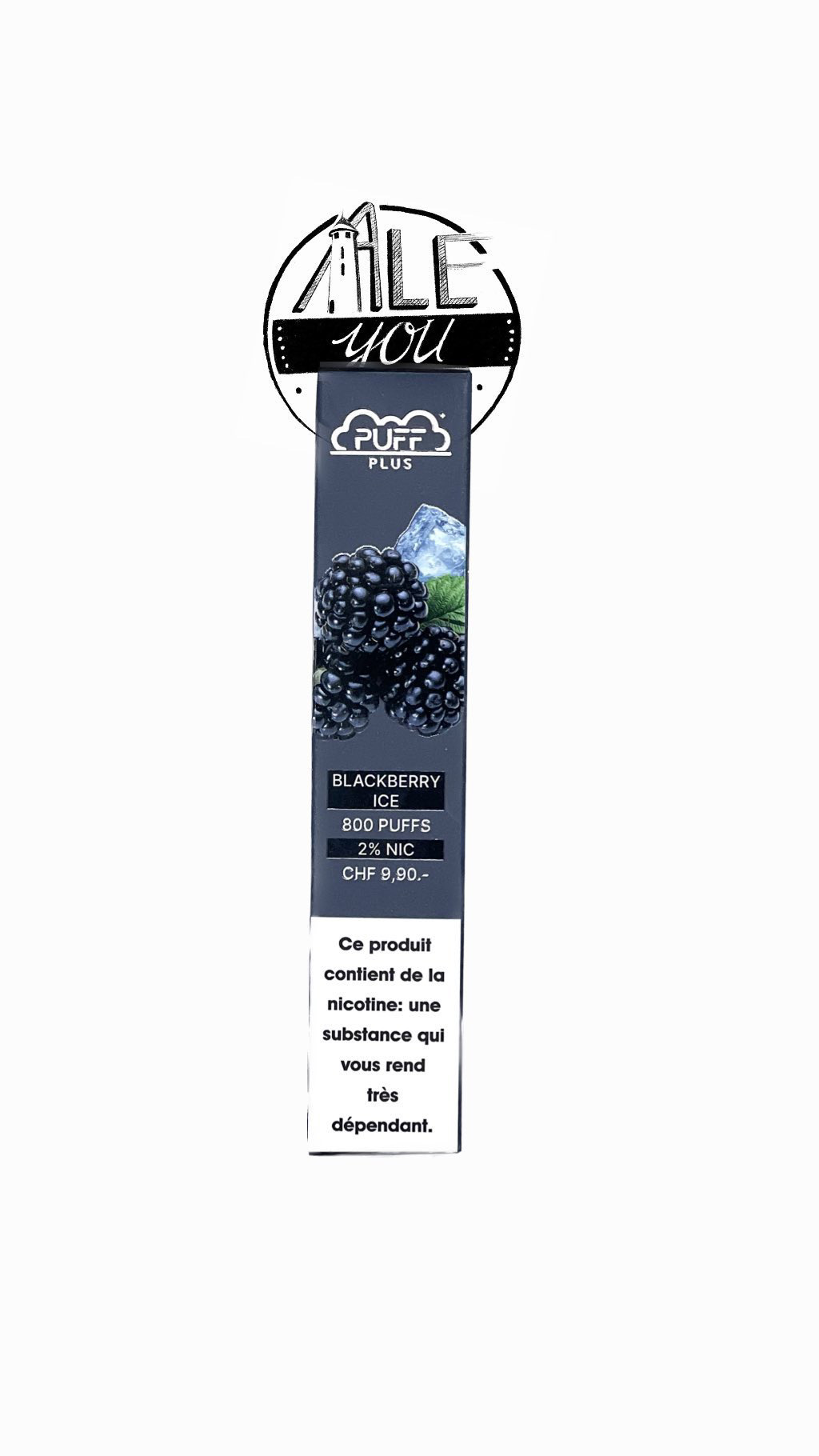 Puff Plus - Blackberry Ice 800 bouffées (2% nicotine)