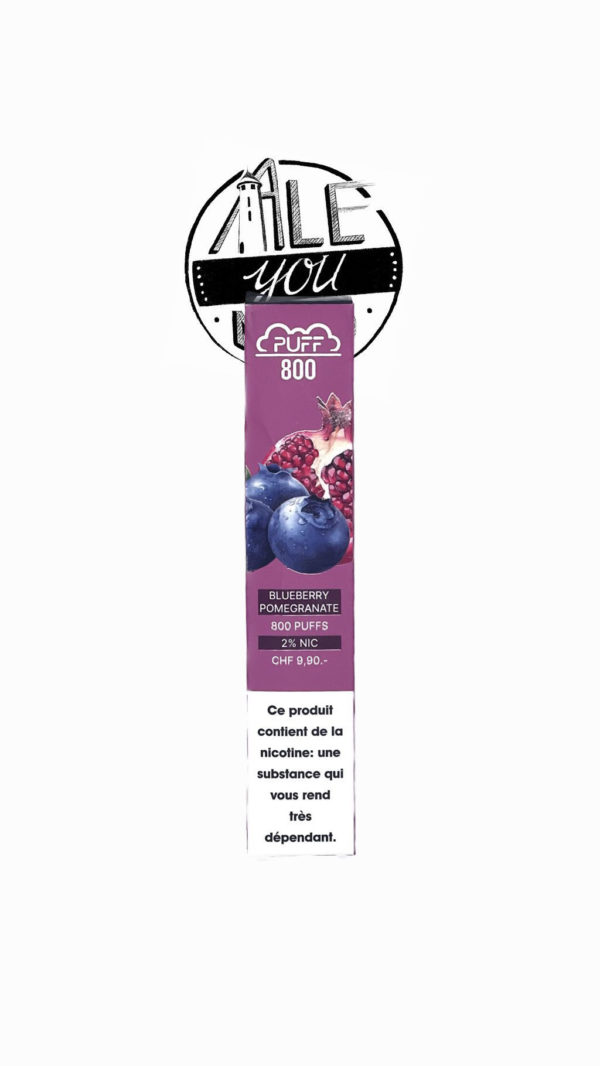 Puff Plus - Blueberry Pomegranat 800 bouffées (2% nicotine)
