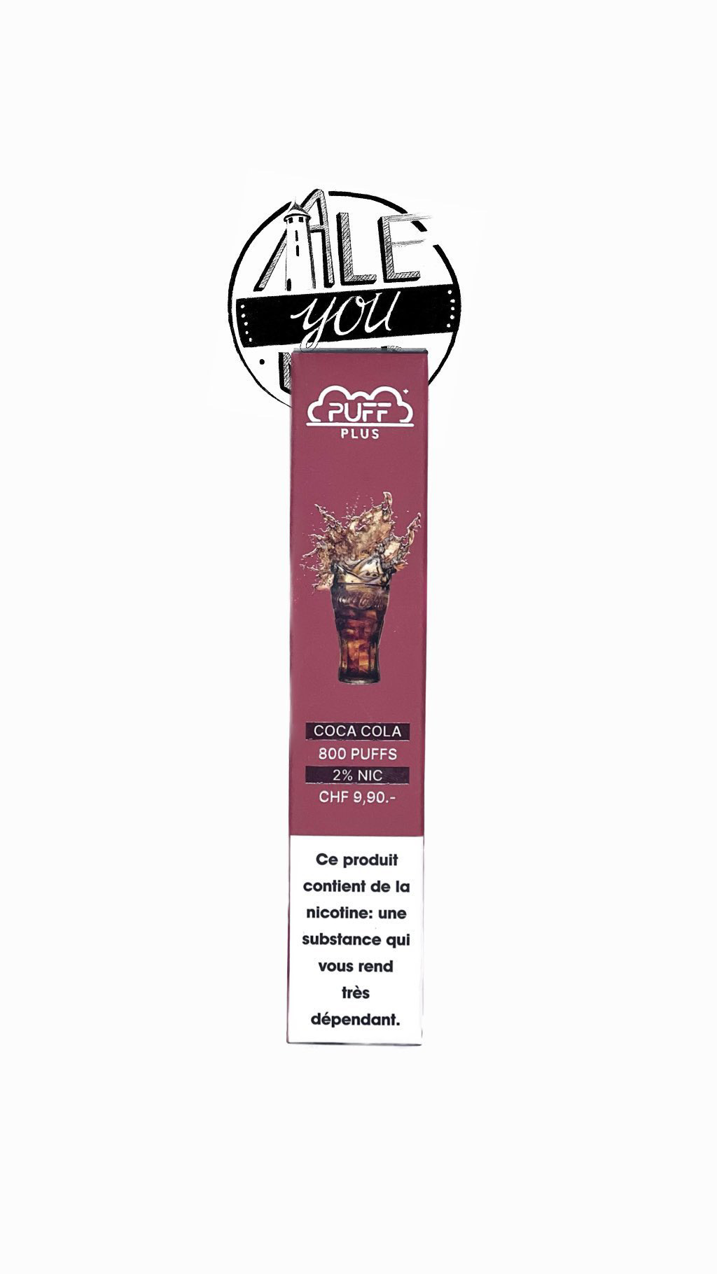 Puff Plus - Coca Cola 800 bouffées (2% nicotine)
