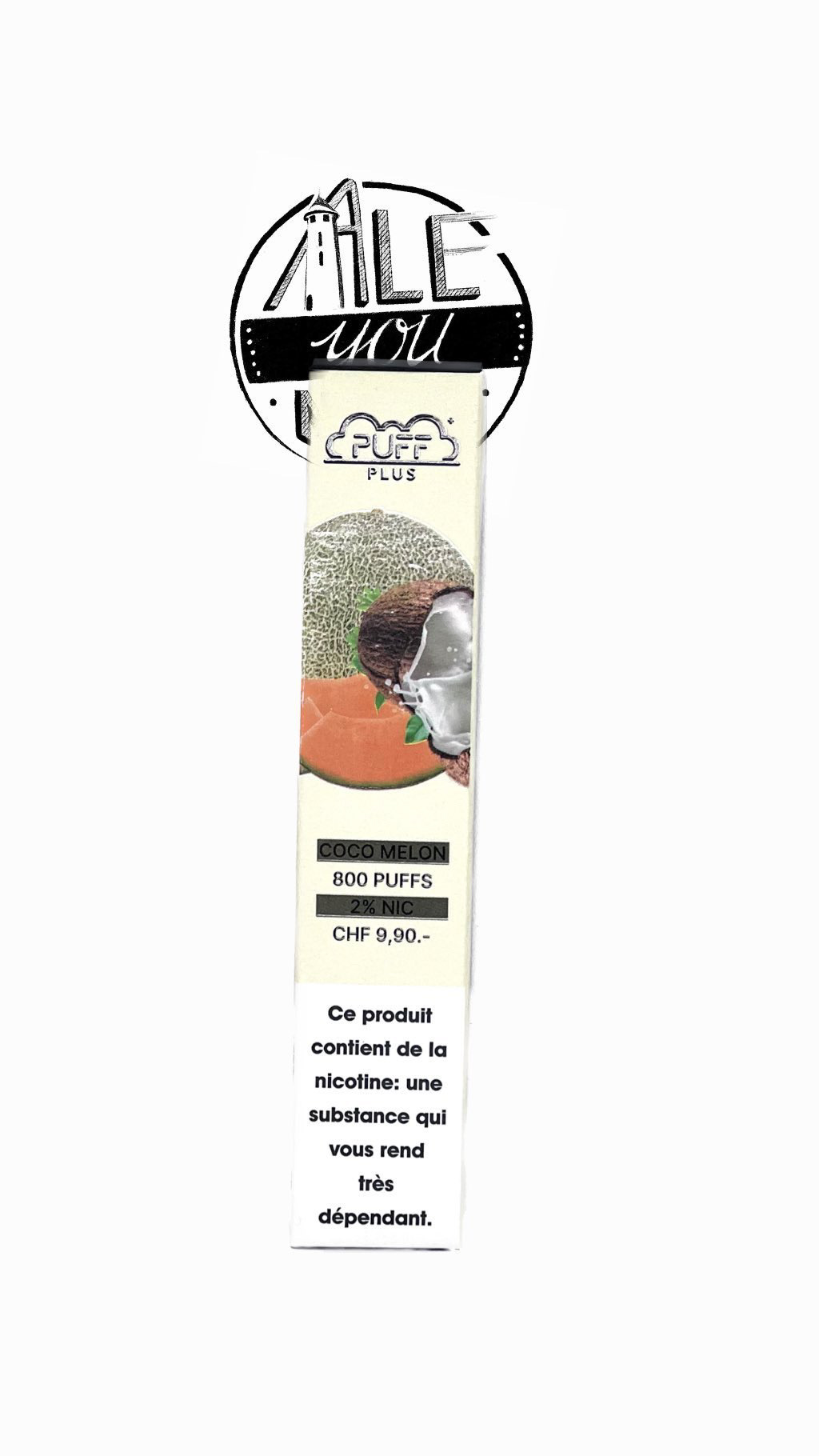 Puff Plus - Coco Melon 800 bouffées (2% nicotine)