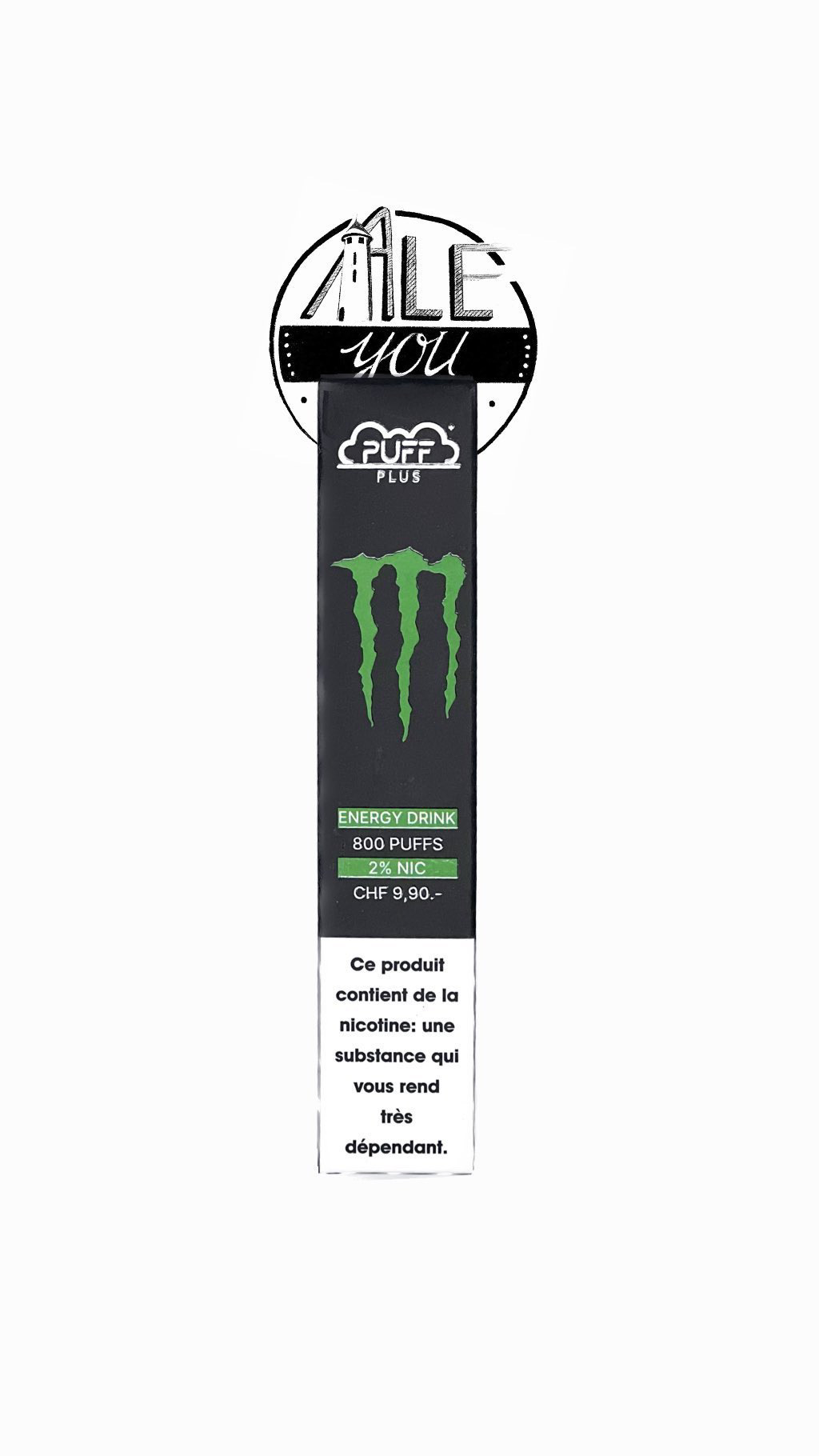 Puff Plus - Energy Drink 800 bouffées (2% nicotine)