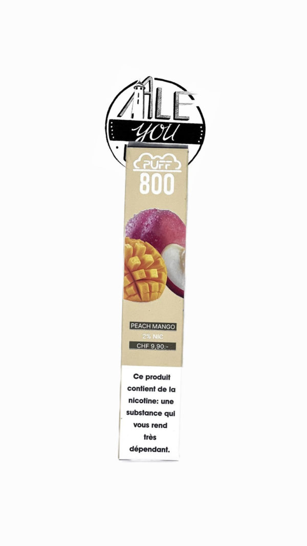 Puff Plus - Peach Mango 800 bouffées (2% nicotine)
