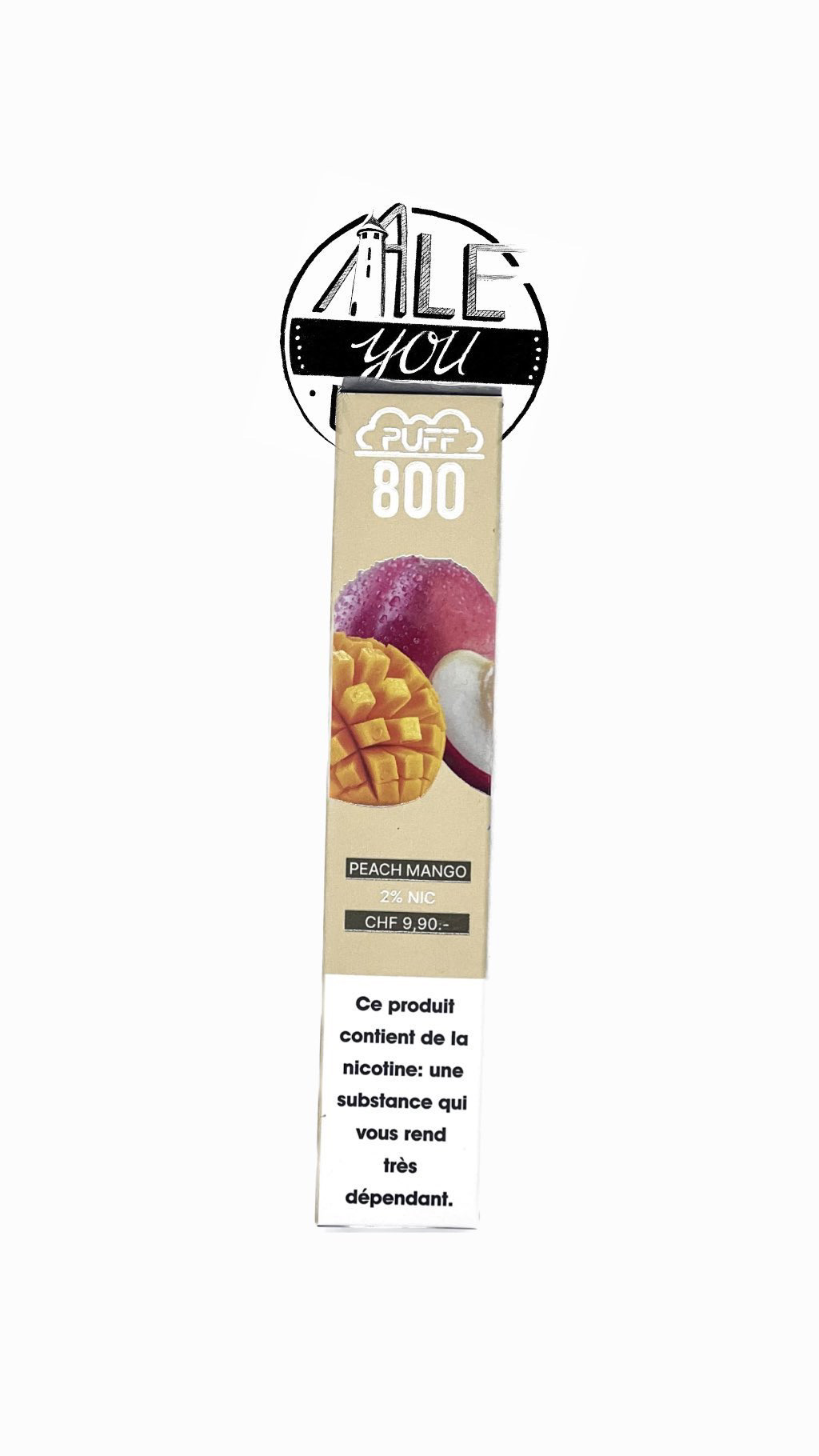 Puff Plus - Peach Mango 800 bouffées (2% nicotine)