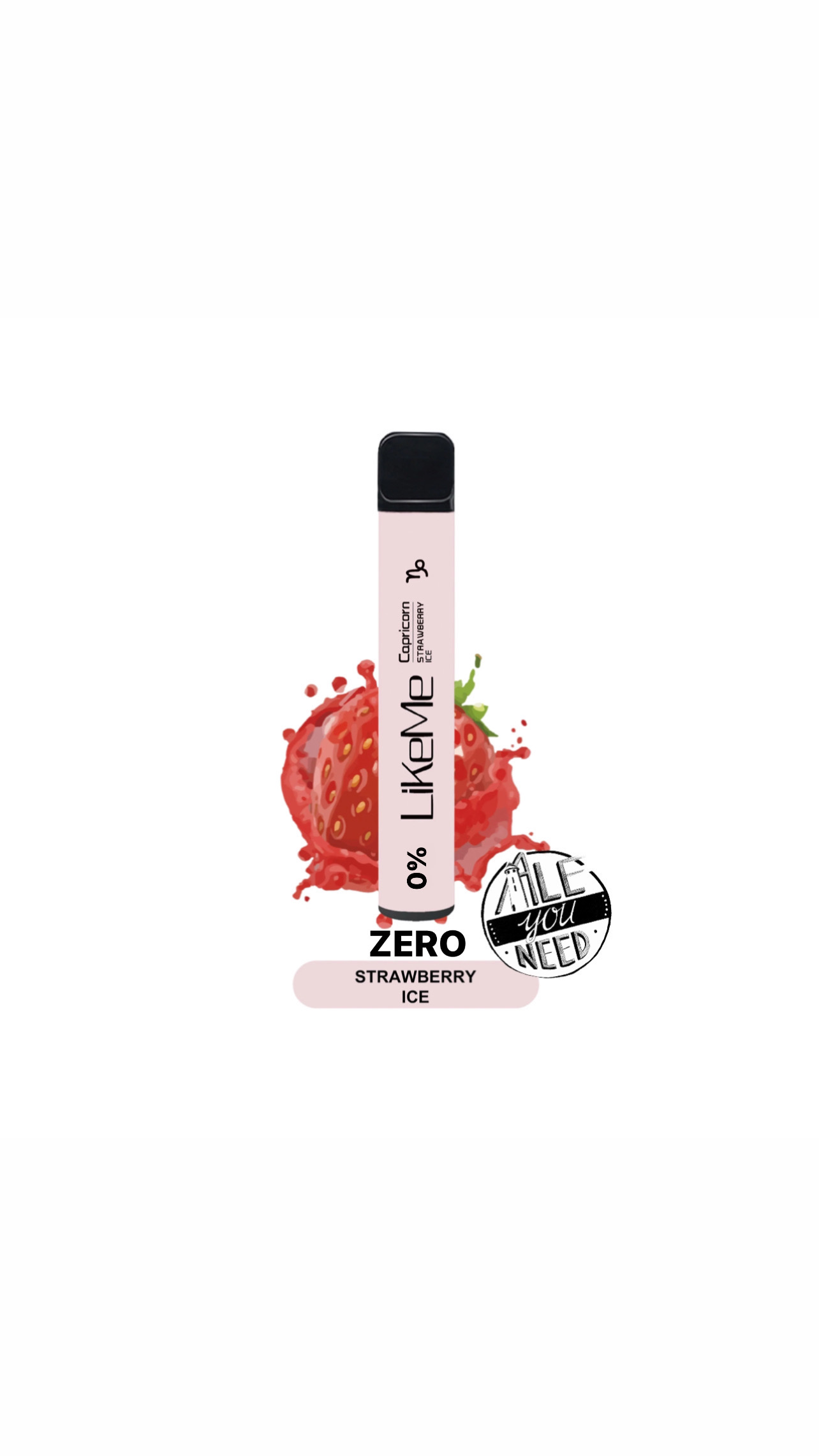 Like Me Capricorn - Strawberry Ice (0% nicotine) 800 bouffées