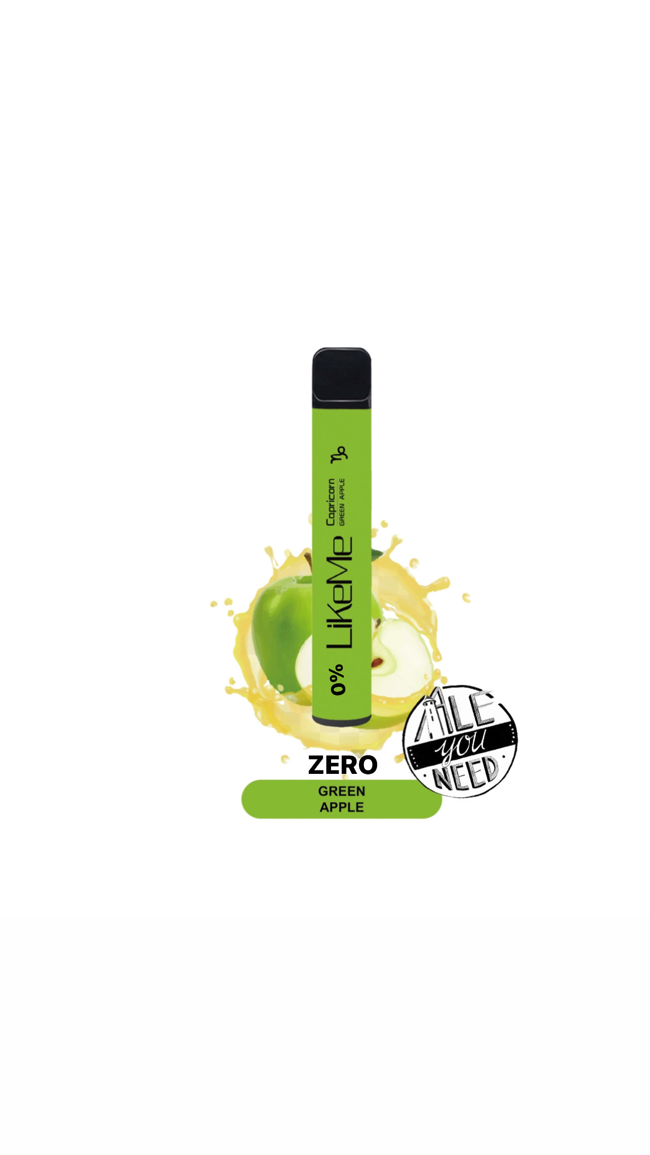 Like Me Capricorn - Green Apple (0% nicotine) 800 bouffées