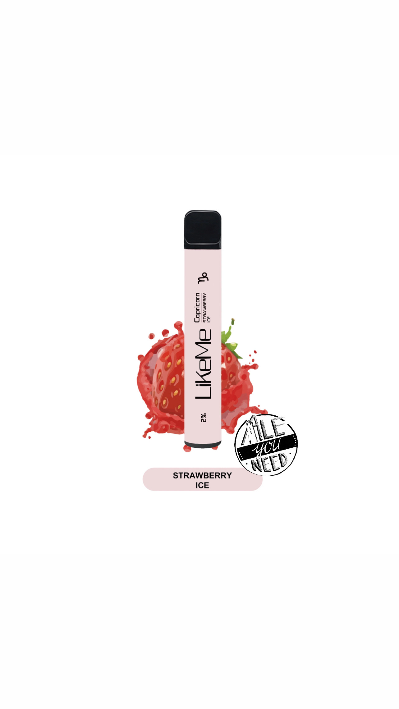 Like Me Capricorn - Strawberry Ice 800 bouffées (2% nicotine)