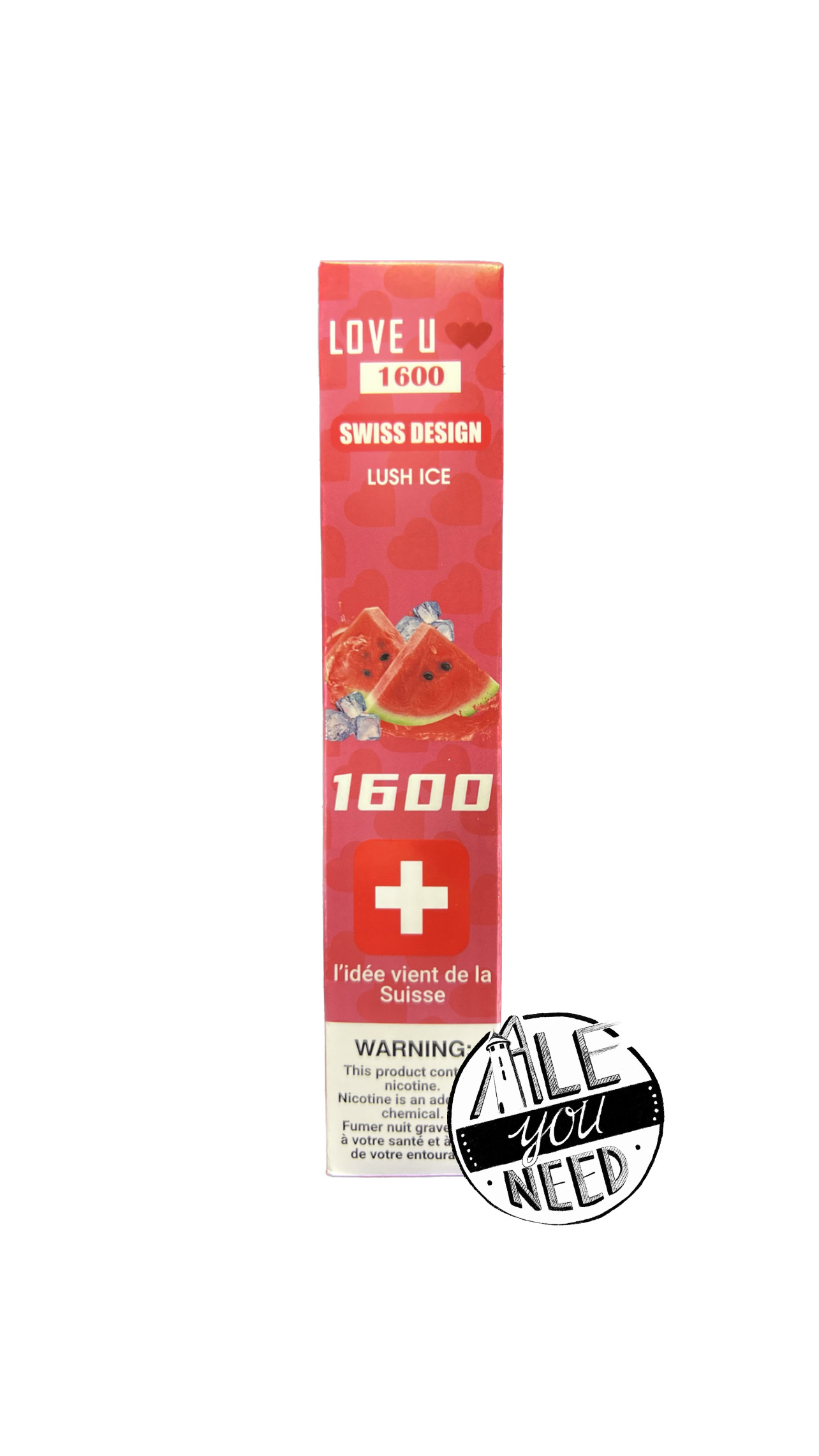 Love U - Lush Ice 1600 bouffées (2% nicotine)