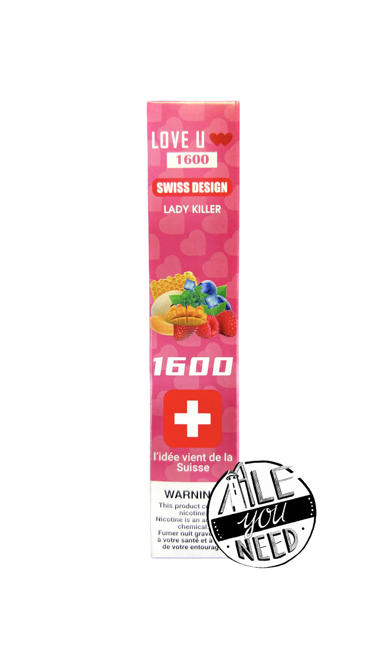 Love U - Lady killer 1600 bouffées (2% nicotine)