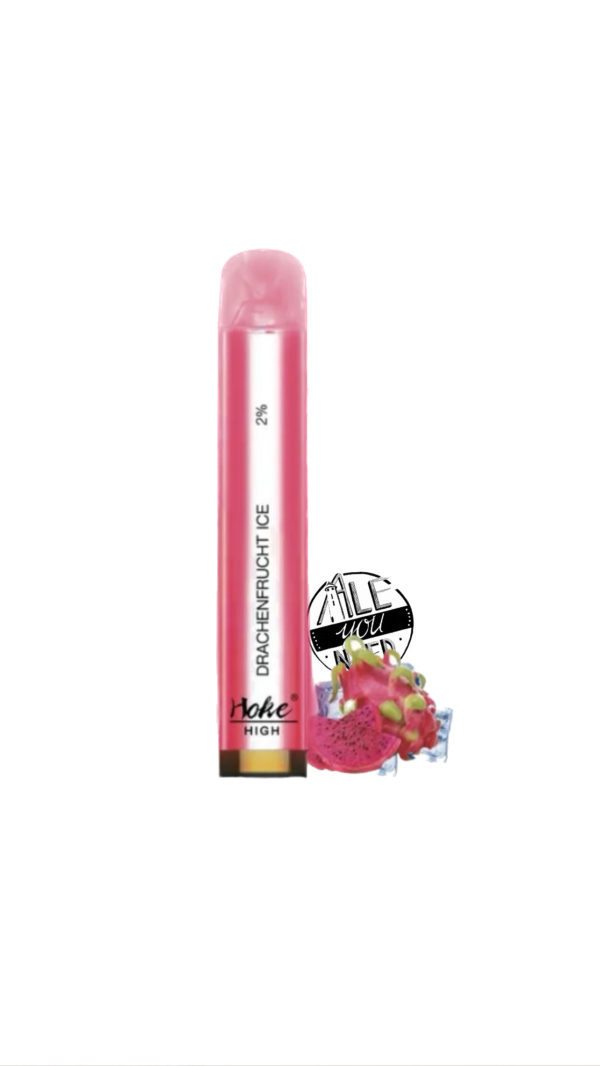 Hoke High - LED Fruit du Dragon Ice 800 bouffés (2% Nicotine)
