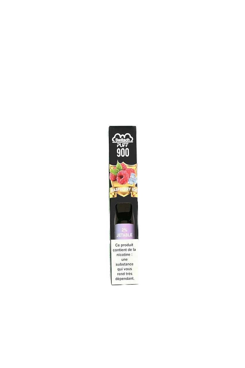 Switsch Puff -  Raspberry Ice 900 bouffées (2% nicotine)