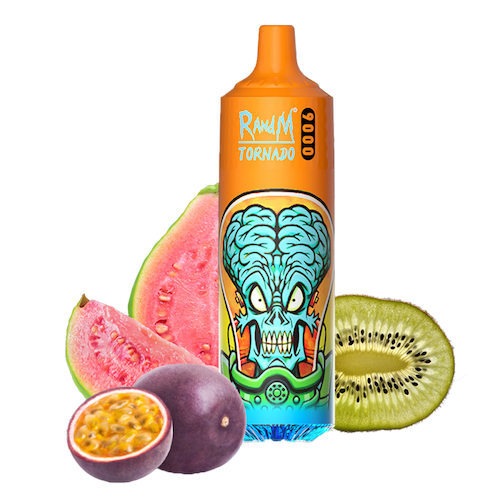 Puff RandM Tornado 9000 2% nicotine Kiwi Passion Fruit Guava