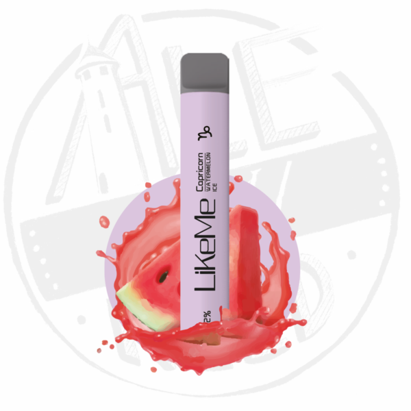 LikeMe Capricorn 2% Nicotine Watermelon Ice 600 Bouffées pack de 10