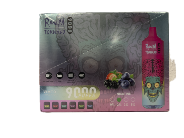 Puff RandM Tornado 9000 2% nicotine VIMTO Pack de 10