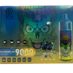 Puff RandM Tornado 9000 Runfree 2% nicotine Blueberry Ice Pack de 10