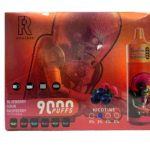 Puff RandM Tornado 9000 Runfree 2% nicotine Blueberry Sour Raspberry Pack de 10