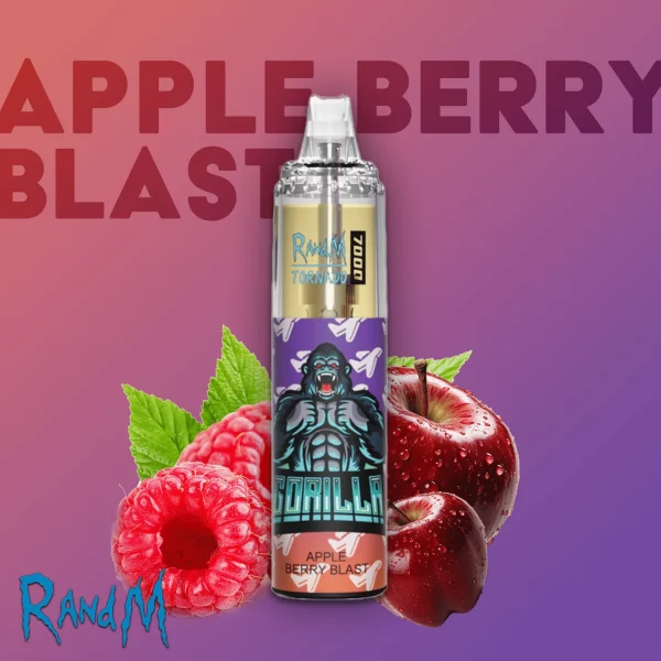 R And M Tornado - Apple Berry Blast 7000 bouffées (2% nicotine)