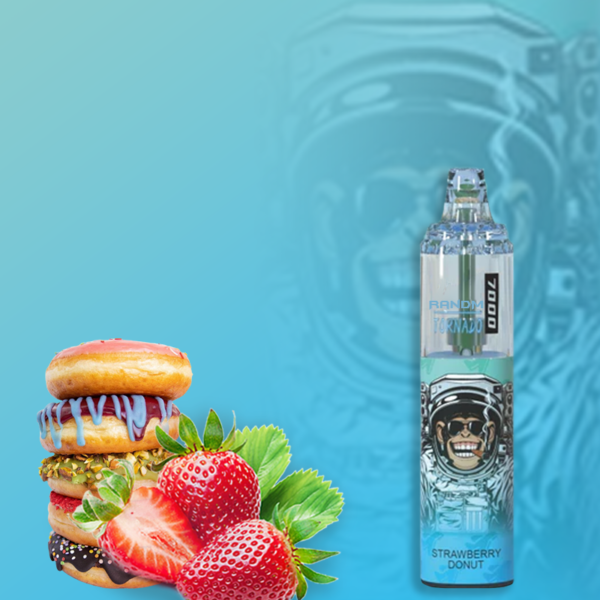R And M Tornado - Strawberry Donut 7000 bouffées (2% nicotine)