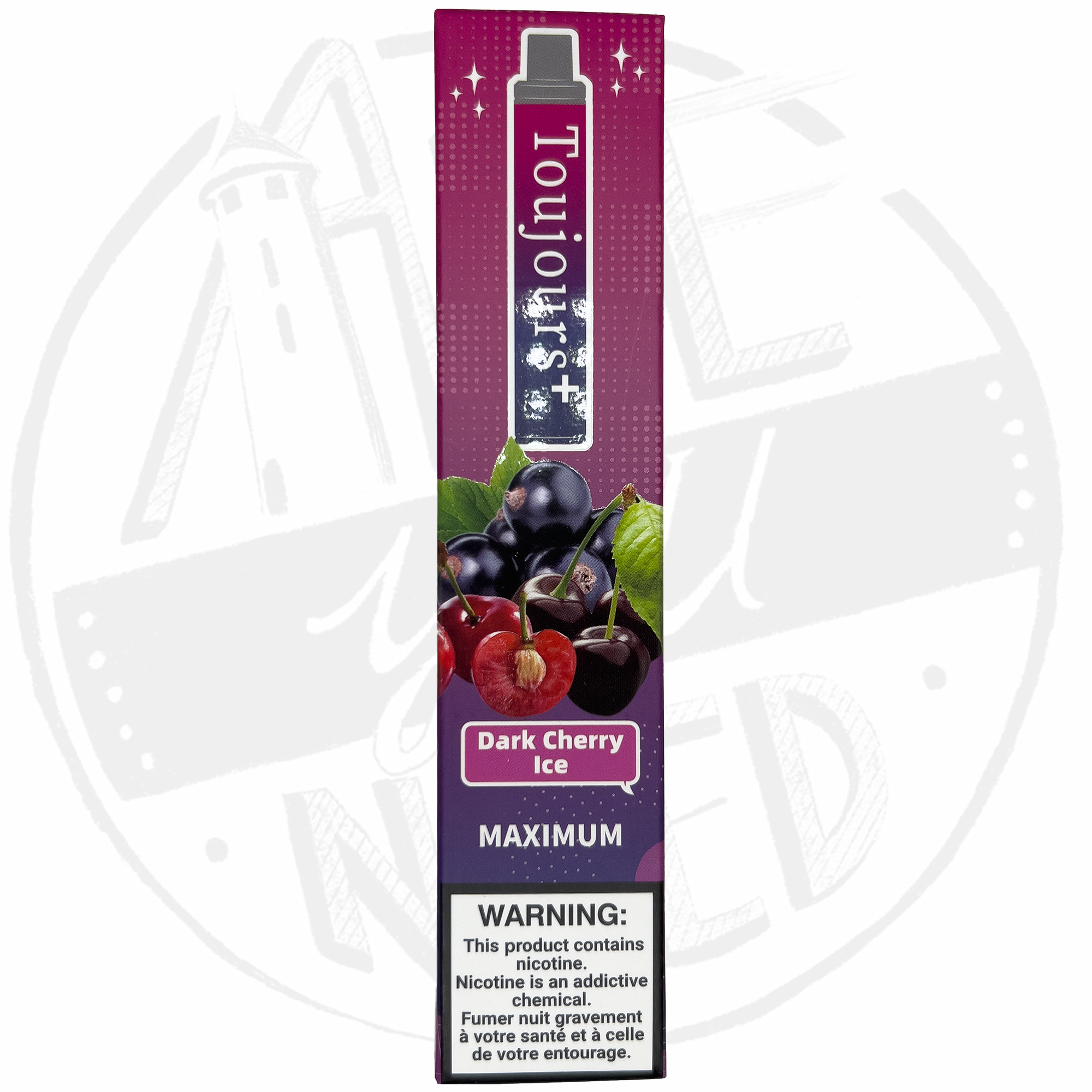 Toujours+ 2% Nicotine Dark Cherry Ice pack de 10