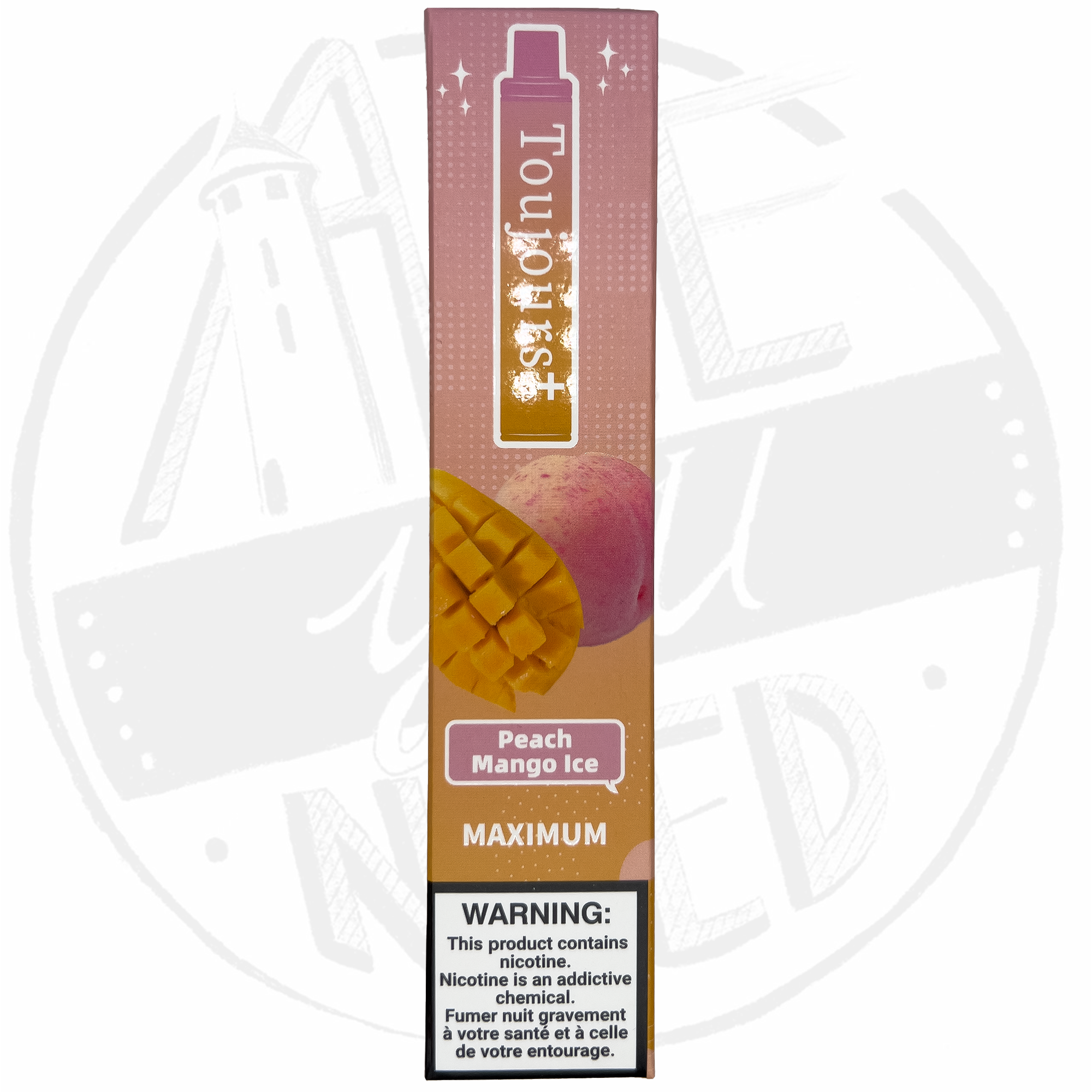 Toujours+ 2% Nicotine Peach Mango Ice pack de 10
