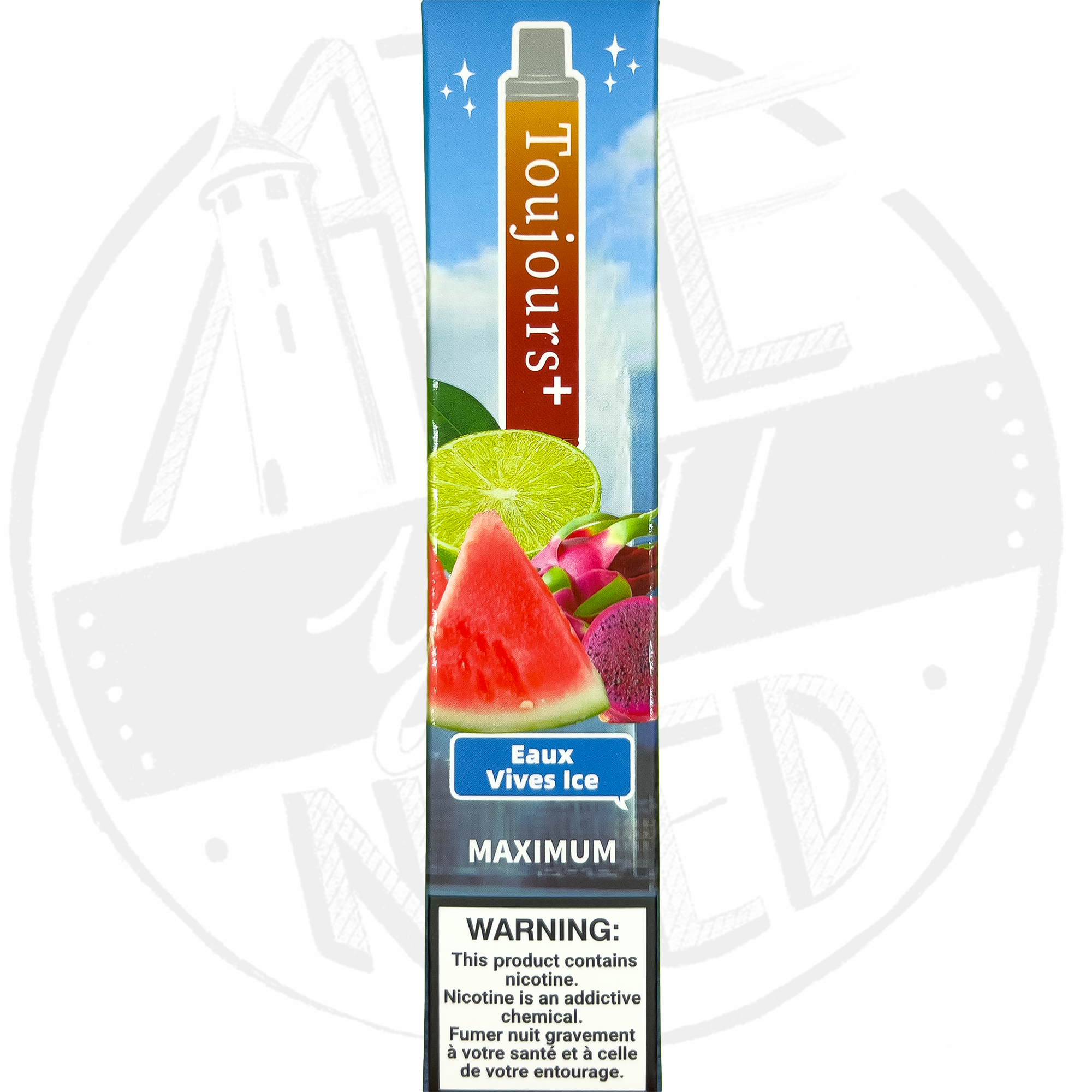 Toujours+ 2% Nicotine Eaux Vives Ice pack de 10