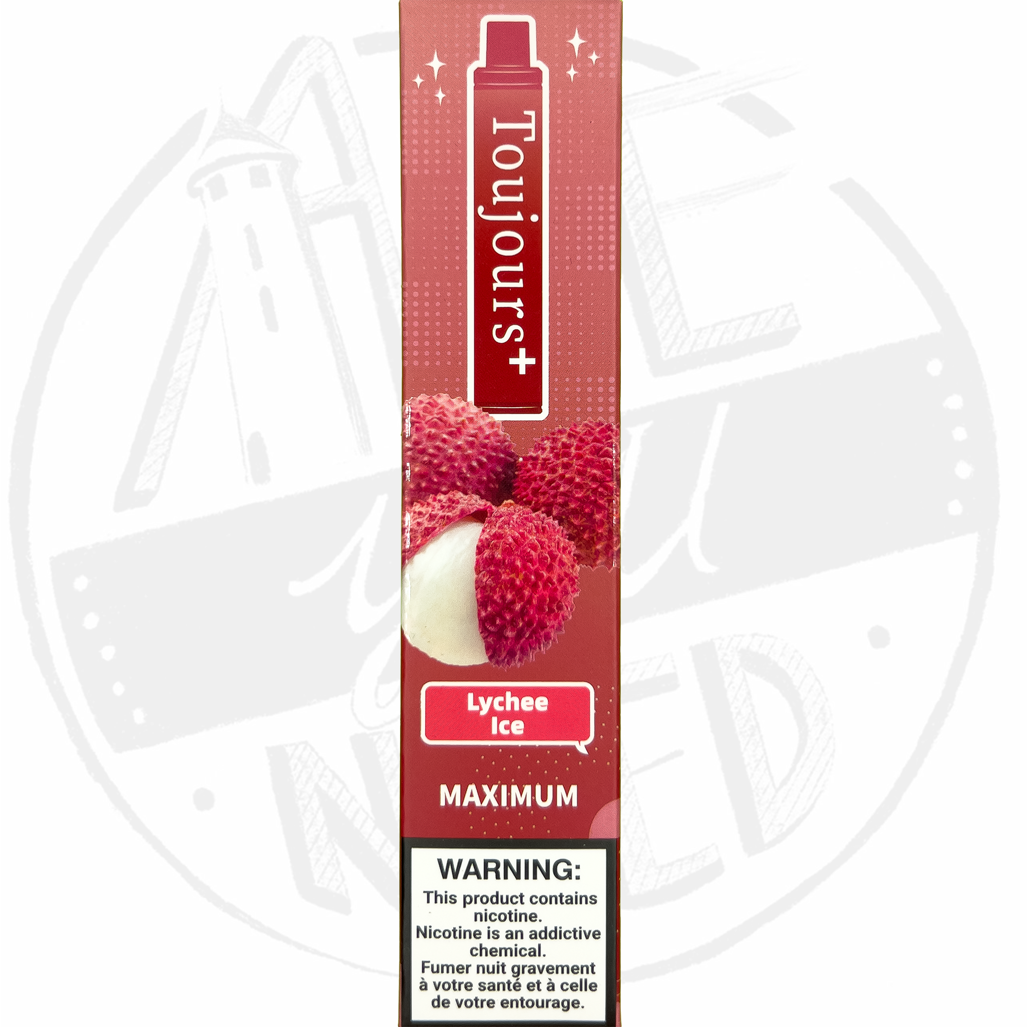 Toujours+ 2% Nicotine Lychee Ice pack de 10
